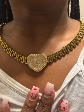 Heart Rolex Chain