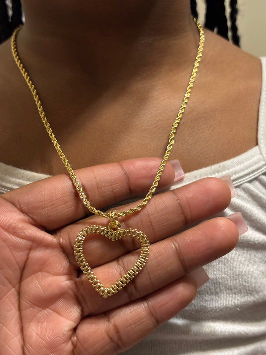 Open Heart Necklace