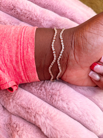 Wavy Crystal Bracelet