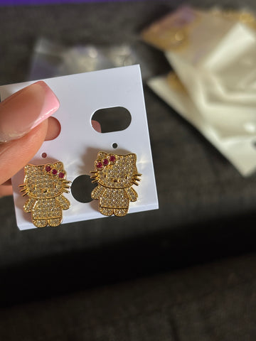 Gold Hk earrings