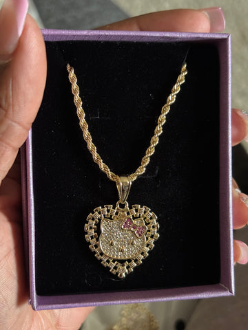 Hk heart necklace