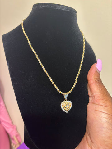 Nugget Heart Necklace
